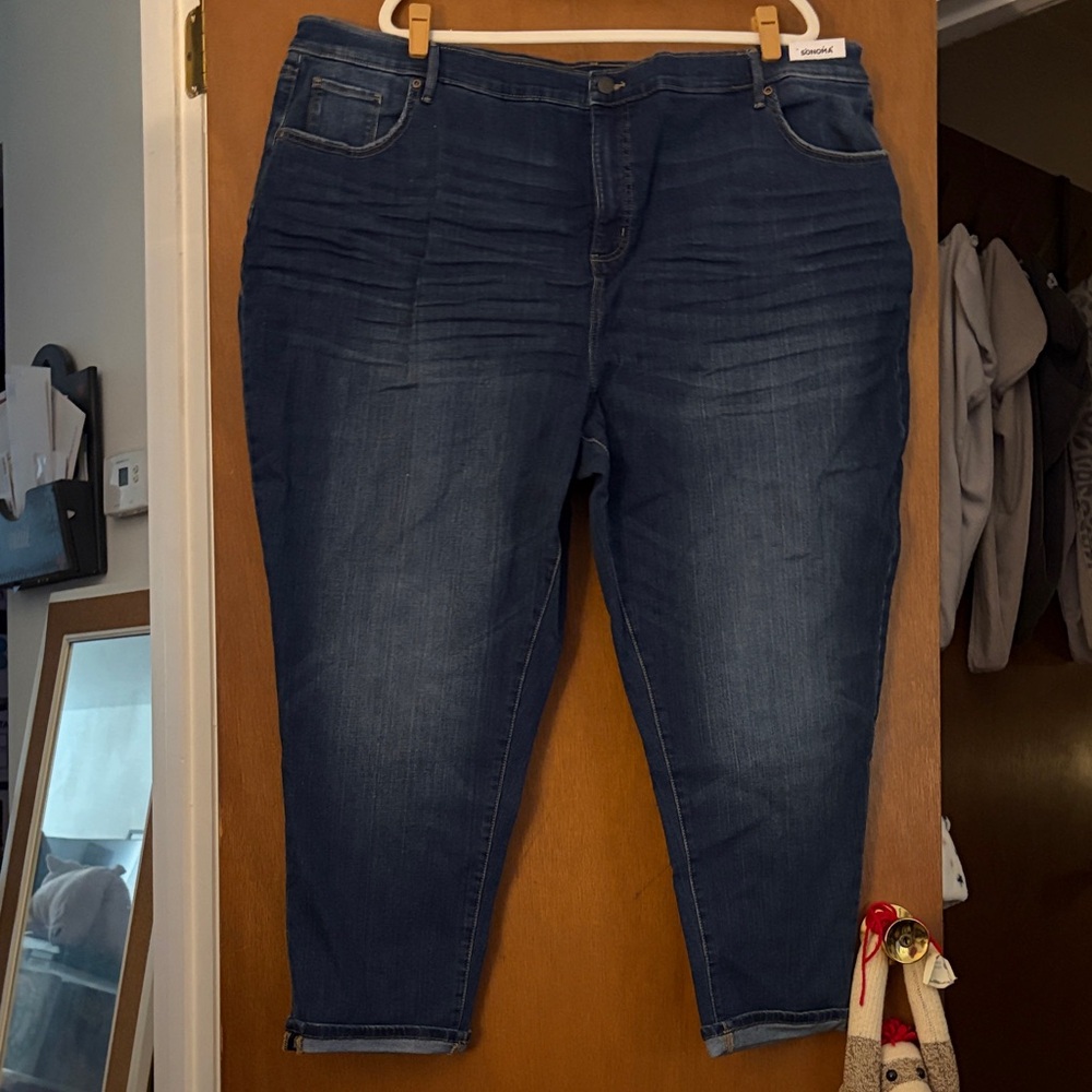 Sonoma Women’s 28W Dark Wash Plus Size Jeans